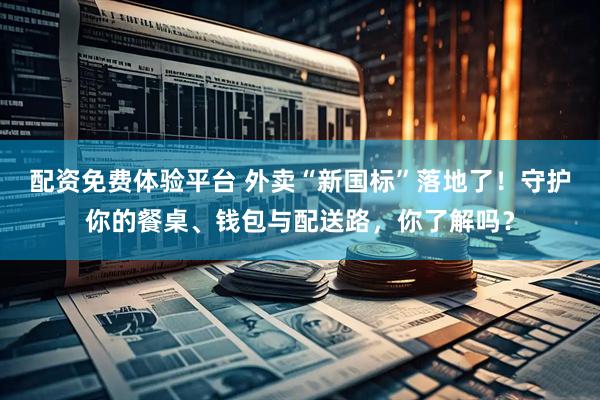 配资免费体验平台 外卖“新国标”落地了！守护你的餐桌、钱包与配送路，你了解吗？